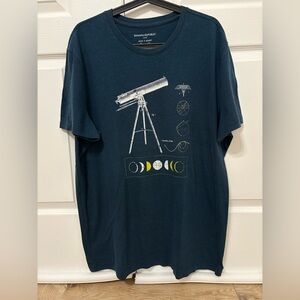Banana Republic Dark Teal Telescope Graphic Tee